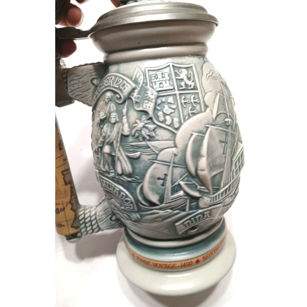 Vintage Avon 1992 Christopher Columbus New World Stein Made in Brazil #88413 - Picture 6 of 15